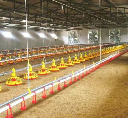 Linha de água equipamento bebendo do bocal automático de Pan Feeding System Chicken Poultry